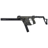 VECTOR CRB Gen III, Semi-automatic Rifle, 10MM, 16" Threaded Barrel, 9/16X24 Thread Pitch, Cerakote Finish, Woodland Delta, Low-Profile Flip-Up Sights, 3-Position Adjustable Folding Stock, 1 Magazine, 33 Rounds KV10-3CWD00