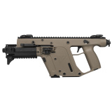 Vector G2 SDP-E, Semi-automatic, Pistol, 10MM, 6.5" Threaded Barrel, Flat Dark Earth, KRISS Recoil Mitigation System, Folding Sights, Thread Protector, Mini Handguard, 15Rd, 1 Magazine KV10-PFD30