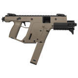 Vector G2 SDP-E, Semi-automatic, Pistol, 10MM, 6.5" Threaded Barrel, Flat Dark Earth, KRISS Recoil Mitigation System, Folding Sights, Thread Protector, Mini Handguard, 15Rd, 1 Magazine KV10-PFD30