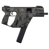 VECTOR SDP Gen III, Semi-automatic Pistol, 45ACP, 5.5" Threaded Barrel, .578X28 Thread Pitch, Cerakote Finish, Woodland Delta, Low-Profile Flip-Up Sights, 1 Magazine, 30 Rounds KV45-3PWD00