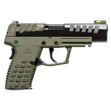 P15, Striker Fired, Semi-automatic, Polymer Frame Pistol, Compact, 9MM, 4" Barrel, Matte Finish, Black, Green Frame, Hi-Viz Fiber/Tritium Front Sight, 2 Magazines, 10 Round, California Compliant P15GRNCA
