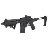 PLR-16, Semi-automatic Pistol, 223 Remington/556NATO, 9.2" Threaded Barrel, 1/2X28 Thread Pitch, Polymer, Black, Pistol Brace, Adjustable Sights, 10 Rounds, 1 Magazine PLR16BLKD