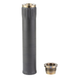 M-SPEC22S, Suppressor, Direct Thread, 22LR/17HMR/22WMR and 5.7x28mm, Black, Includes Plan B Thread Adapter 01-SUP-MSPEC22S