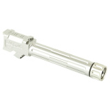 9INE, Barrel, 9MM, Stainless, Threaded Barrel, 1:10, Fluted, Fits Glock 19 01-GB-G19-TH-SS