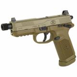 FNX-45 Tactical Double Action/Single Action .45 ACP 5.3 Inch Threaded Barrel Flat Dark Earth Finish Night Sights 15 Round (Optic Sold Separately)