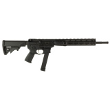 IC NINE, Semi-automatic Rifle, 9MM, 16" Cold Hammer Forged Barrel, Threaded 1/2-28, Adjustable Stock, Black, 27 Rounds, 1 Magazine ICR9B16