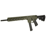 IC NINE, Semi-automatic Rifle, 9MM, 16" Cold Hammer Forged Barrel, Threaded 1/2-28, Adjustable Stock, Olive Drab Green, 27 Rounds, 1 Magazine ICR9ODG16