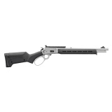1894 Trapper, Lever Action Rifle, .357 Magnum, 16.17" Threaded Barrel, 1/2X28 Thread Pitch, Matte Stainless Finish, Black Magpul ELG Stock and Forend, Skinner Sights, Blade Front and Adjustable Rear, 8 Rounds, Large Loop Lever, Cross-Bolt Safety 70926