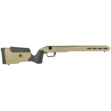 Field Stock, Rifle Chassis, 6061 Aluminum Core, Overmolded Polymer Body, AICS Magazine Compatible, Flat Dark Earth, Fits Howa 1500 Short Action/Weatherby Vanguard Short Action 105826-FDE