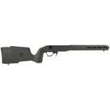Field Stock, Rifle Chassis, 6061 Aluminum Core, Overmolded Polymer Body, AICS Magazine Compatible, Black, Fits Savage Short Action 105828-BLK