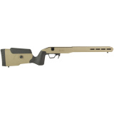 Field Stock, Rifle Chassis, 6061 Aluminum Core, Overmolded Polymer Body, AICS Magazine Compatible, Flat Dark Earth, Fits Savage Short Action 105828-FDE