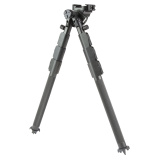 CKYE-Pod Gen3, Triple Pull Legs, Height Adjustable 9"-36", Quick Detach ARCA/Picatinny Mount, Spiked Feet, Hard Coat Anodized Finish, Black 114160-BLK