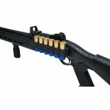 SureShell, 6-Shell Side Saddle with Trijicon RMR Mount, Fits Beretta 1301 Tactical 12 Gauge, Aluminum, Matte Finish, Black 95290