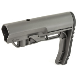 Battlelink Minimalist Stock Military for Mil Spec Size 1.148 Diameter Receiver Extensions Gray