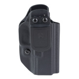 AIWB/OWB Series, Appendix/Inside/Outside Waistband Holster, Fits Ruger RXM, Boltaron, Black, Ambidextrous, Includes 1" Belt Clip HRURXMAIWBA-BL