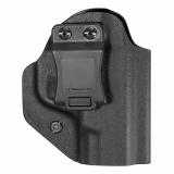 Inside Waistband Holster, Ambidextrous, Fits Smih & Wesson M&P SHIELD, Kydex, Includes 1.5" Belt Attachement, Black Finish HSWSHSAIWBA-BL