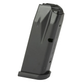 MC9 Magazine, 9MM, 12 Rounds, Fits Canik MC9, Matte Finish, Black, Includes Black Finger Rest Baseplate and Flush Baseplate MA2277