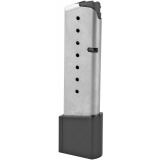 Magazine, 9MM, 10Rd, Grip Extension, Fits K/KP/S/CW Models, Stainless Finish K910