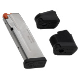 Magazine, AMAG 17 SG9, 9MM, 17 Rounds, Fits All Variants of Sig P365, Stainless Steel Finish, Silver, Includes Grip Extensions Compatible with Macro/X/XL and Standard Grips MAG1486-SST