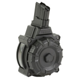 Magazine, Drum, 30 Carbine, 50 Rounds, Fits M1 Carbine, Polymer Construction, Black DRM-A103