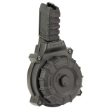 Drum Magazine, 9MM, 50 Rounds, Fits Springfield KUNA, Polymer Finish, Black DRM-A125