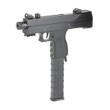 30T, Defender, Pistol, Semi-automatic, 9MM, 6" Barrel, Threaded Barrel, Steel, Black, Iron Sights, Safety Extension, 30 Rounds, 1 Magazine MPA30T