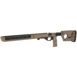 PRO 700L Stock, Fits Remington 700 Long Action, Billet Aluminum Construction Clad in Magpul Polymer, Fully Adjustable and Ambidextrous, Push Button Folding Stock, Fits Most Long Action AICS Pattern Magazines, Flat Dark Earth Finish MAG1002-FDE