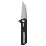 Breslau, Folding Knife, 2.94" Wharncliffe Blade, MVN35 MIM Steel, 7.375" Overall Length, Lug Lock, Bead Blasted Finish, Black Polymer Handle MAG1081-BLK