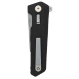 Breslau, Folding Knife, 2.94" Wharncliffe Blade, MVN35 MIM Steel, 7.375" Overall Length, Lug Lock, Bead Blasted Finish, Black Polymer Handle MAG1081-BLK