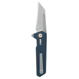 Breslau, Folding Knife, 2.94" Wharncliffe Blade, MVN35 MIM Steel, 7.375" Overall Length, Lug Lock, Bead Blasted Finish, Blue Polymer Handle MAG1081-GBL