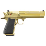 Desert Eagle MK XIX, Single Action, Semi-automatic, Metal Frame Pistol, Full Size, 44 Magnum, 6" Barrel, Nitride Finish, Zirconium Gold, Rubber Grips, Fixed Sights, Ambidextrous Thumb Safety, 8 Rounds, 1 Magazine, California Compliant DE44CAG