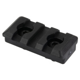 Polymer M-LOK Rail, Fits M-LOK Handguards, 3 Slot, Polymer Construction, Matte Finish, Black, Hardware Included MI-3PMR