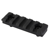 Polymer M-LOK Rail, Fits M-LOK Handguards, 5 Slot, Polymer Construction, Matte Finish, Black, Hardware Included MI-5PMR