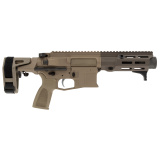 PDX, Semi-automatic Pistol, AR, 762X39, 5.5" Barrel, SCW Pistol Brace, Anodized Finish, Flat Dark Earth (Arid), M-LOK Compatible Handguard, HATEBRAKE Muzzle Brake, ALG Combat Trigger, Manual Safety, 20 Rounds, 1 Magazine MXM-47800
