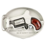 NAA Mini Belt Buckle Revolver | 22LR, 1 1/8" Barrel, 5 Shot Cylinder w/ Oval/Enclosed Belt Buckle