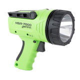 NSR-7000, Rechargeable Handheld Light, Matte Finish, Green, 2,000 Lumens, 200,000 Candela, Rechargeable NSR-7000