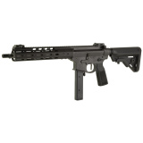 SBR, 4th Generation, NOVESKE9, 9MM, 10.5 Shorty SS, NSR-9.75 (M-LOK), Black Cerakote, Black Love Handle Charging Handle, NOVESKE Triggertech Treigger, Talon Safety, A5H4 Buffer, Black Bravo Stock, Black Type 22 Pistol Grip, Tri Lug Adapter 1/2x28, With P