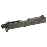 DM Slide, Noveske Barrel Threaded 1/2x28, DLC Finish, Black, Direct Mount Optics Ready, For Glock 19 Gen 5, Includes Noveske End Plate, Cover Plate w/Rear Sight, Front Sight 03002701