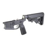 N4, Complete Lower Receiver, Semi-automatic, Multi-Cal, Cerakote Finish, Armor Black, B5 Type 22 Grip, B5 Bravo Stock, H2 Buffer, Installed Ambi Controls, Includes Tension Screw 04000938