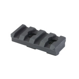 4 Slot Picatinny Rail Section, M-LOK Compatible, Black 05001010