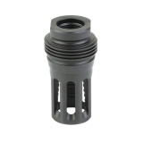 Pig Pen, Flash Hider, 5.56 NATO, Fits AR, 1/2X28 Thread Pitch, Nitride Finish, Black, Short Variant, Includes Shims 05002855