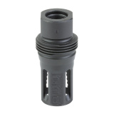 Pig Pen, Flash Hider, 5.56 NATO, Fits AR, 1/2X28 Thread Pitch, Nitride Finish, Black, Long Variant, Includes Shims 05002857