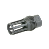 Pig Pen, Flash Hider, 7.62 NATO, Fits AR, 5/8X24 Thread Pitch, Nitride Finish, Black, Long Variant, Includes Shims 05002858