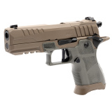 2311, Single Action, Semi-Automatic, Metal Frame Pistol, Compact, 9MM, 4.25" Barrel, Matte Finish, High Desert, Sage Grips, Tritium Night Sights, Optics Ready, 15 Rounds, 3 Magazines, Includes 3 Optic Mounts for RMR, Delta Point Pro, and RMSc, Custom OA