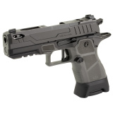2311 Compact Pro Plus, Single Action, Semi-automatic, Metal Frame Pistol, Compact, 9MM, 4.25" Ported Barrel, Matte Finish, Black, Gray Grip, Extended Magazine Release, Enhanced Trigger, Tritium Night Sights, Optics Ready, 17 Rounds, 5 Magazines, Includes