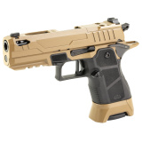2311 Compact Pro Plus, Single Action, Semi-automatic, Metal Frame Pistol, Compact, 9MM, 4.25" Ported Barrel, Matte Finish, High Desert, Black Grip, Extended Magazine Release, Enhanced Trigger, Tritium Night Sights, Optics Ready, 17 Rounds, 5 Magazines, I