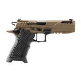 2311 Pro Elite, Single Action, Semi-automatic, Metal Frame Pistol, Full Size, 9MM, 5" Ported Barrel, Matte Finish, High Desert Black, All Aluminum Grip Module, Extended Magazine Release, Enhanced Trigger, Tritium Night Sights, Optics Ready, 5 Magpul AMAG