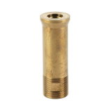 OPS/AE Past the Barrel Adapter, 1/2X28", For Use with Ops Inc 12 Model, AEM5 and OCM5 Suppressors, Raw Heat Treat Finish, Gold OCL-701