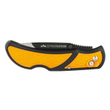 Razor EDC Lite, Folding Knife, Plain Edge, 3" Blades, 420J2 Stainless Steel, Orange and Black Handle, Includes (4) Drop Point Blades RLB30-30C
