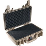 1170 Protector Case, Tan, Hard Case, Interior 10.54"x6.04"x3.16", Watertight, Crushproof, Dustproof 1170-000-190